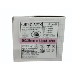 CHIRO VEIN IV CANNULA 20G